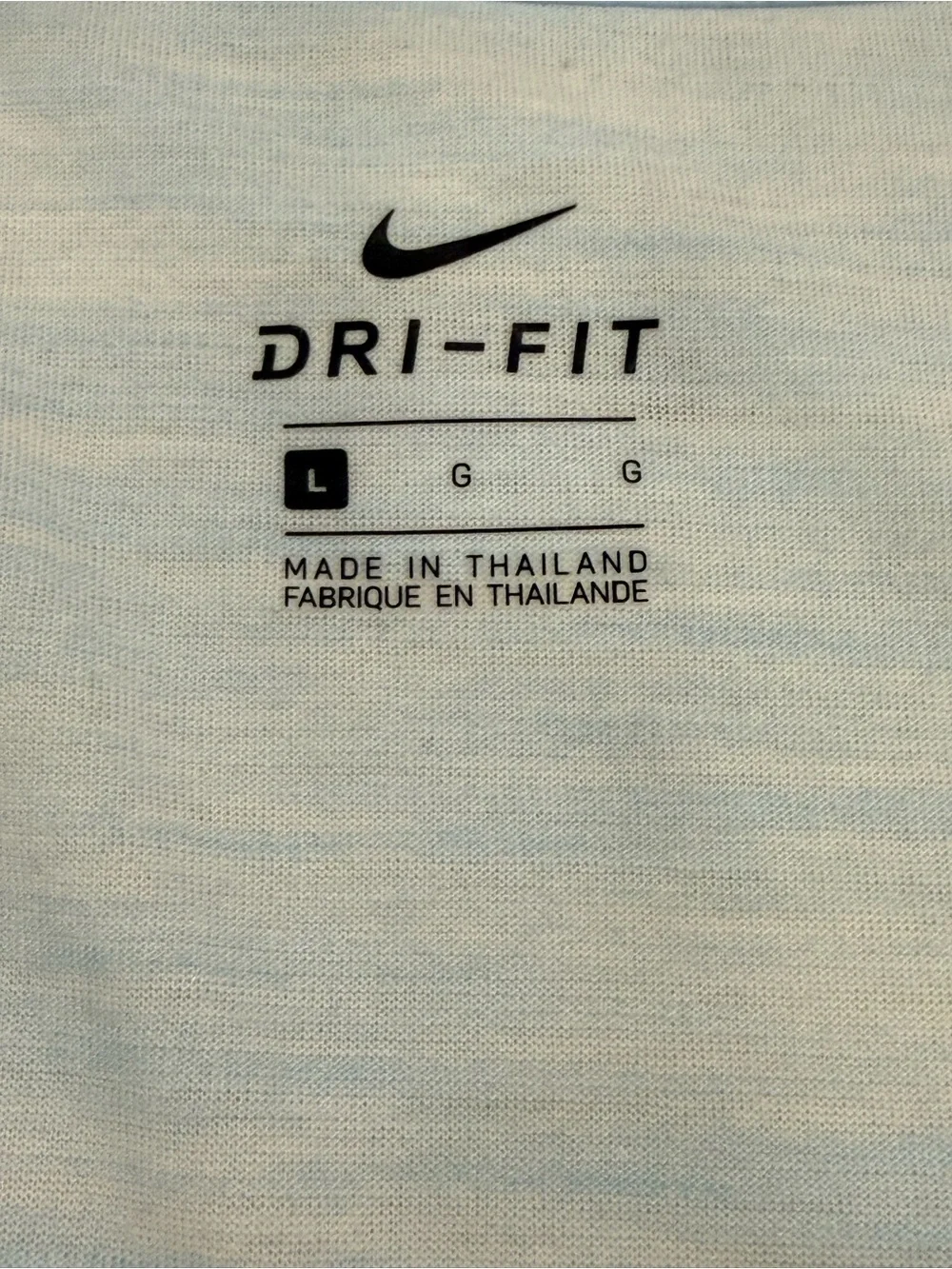 Activewear Nike Dri-FIT Women's Light Blue Tank Top - Just Do It. Size L